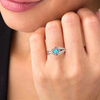 JBR Classic Aquamarine Sterling Silver Ring - JBR Jeweler