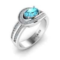 JBR Classic Aquamarine Sterling Silver Ring - JBR Jeweler