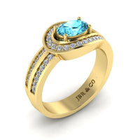 JBR Classic Aquamarine Sterling Silver Ring - JBR Jeweler