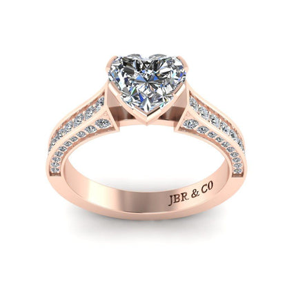 JBR Classic Heart Cut Sterling Silver Ring - JBR Jeweler