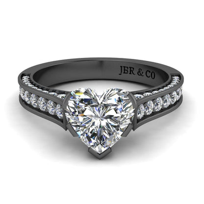 JBR Classic Heart Cut Sterling Silver Ring - JBR Jeweler