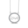 JBR Classic Love Symbol Sterling Silver Geometric Necklace - JBR Jeweler