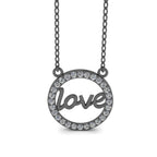 JBR Classic Love Symbol Sterling Silver Geometric Necklace - JBR Jeweler