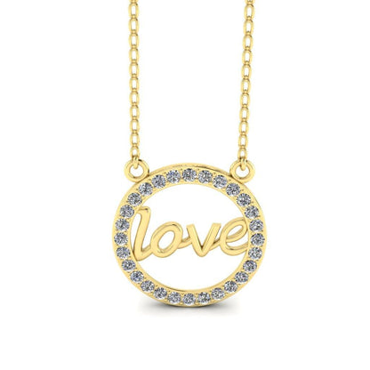 JBR Classic Love Symbol Sterling Silver Geometric Necklace - JBR Jeweler