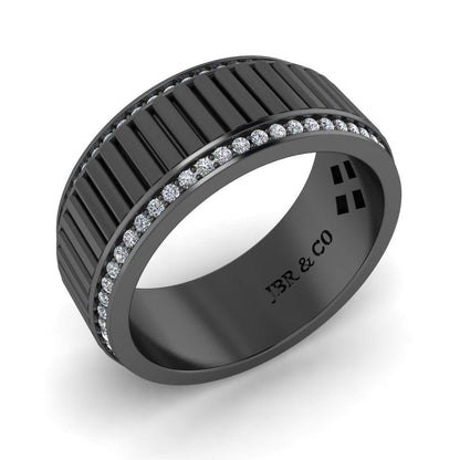 JBR Classic Mechanism Inspired Sterling Silver Band - JBR Jeweler