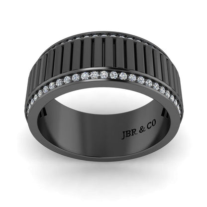 JBR Classic Mechanism Inspired Sterling Silver Band - JBR Jeweler