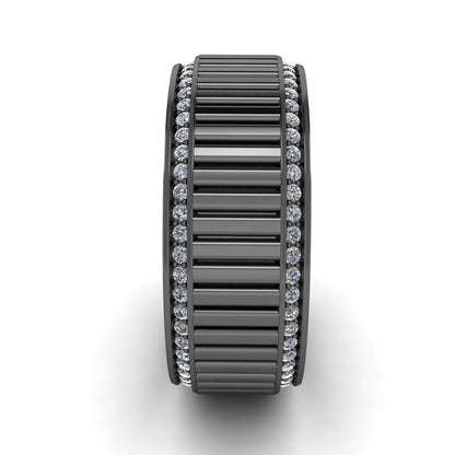 JBR Classic Mechanism Inspired Sterling Silver Band - JBR Jeweler