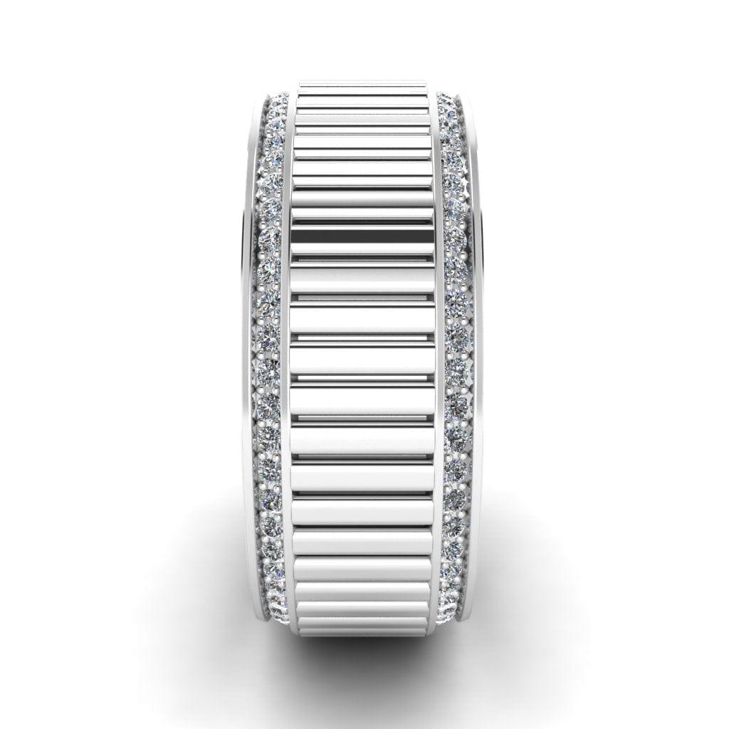 JBR Classic Mechanism Inspired Sterling Silver Band - JBR Jeweler