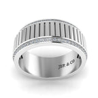 JBR Classic Mechanism Inspired Sterling Silver Band - JBR Jeweler