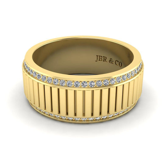 JBR Classic Mechanism Inspired Sterling Silver Band - JBR Jeweler