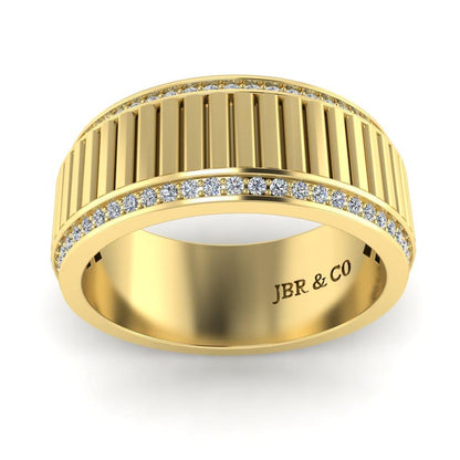 JBR Classic Mechanism Inspired Sterling Silver Band - JBR Jeweler