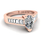 JBR Classic Pear Cut Sterling Silver Ring - JBR Jeweler