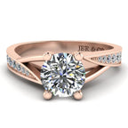JBR Classic Round Cut Solitaire Sterling Silver Engagement Ring - JBR Jeweler