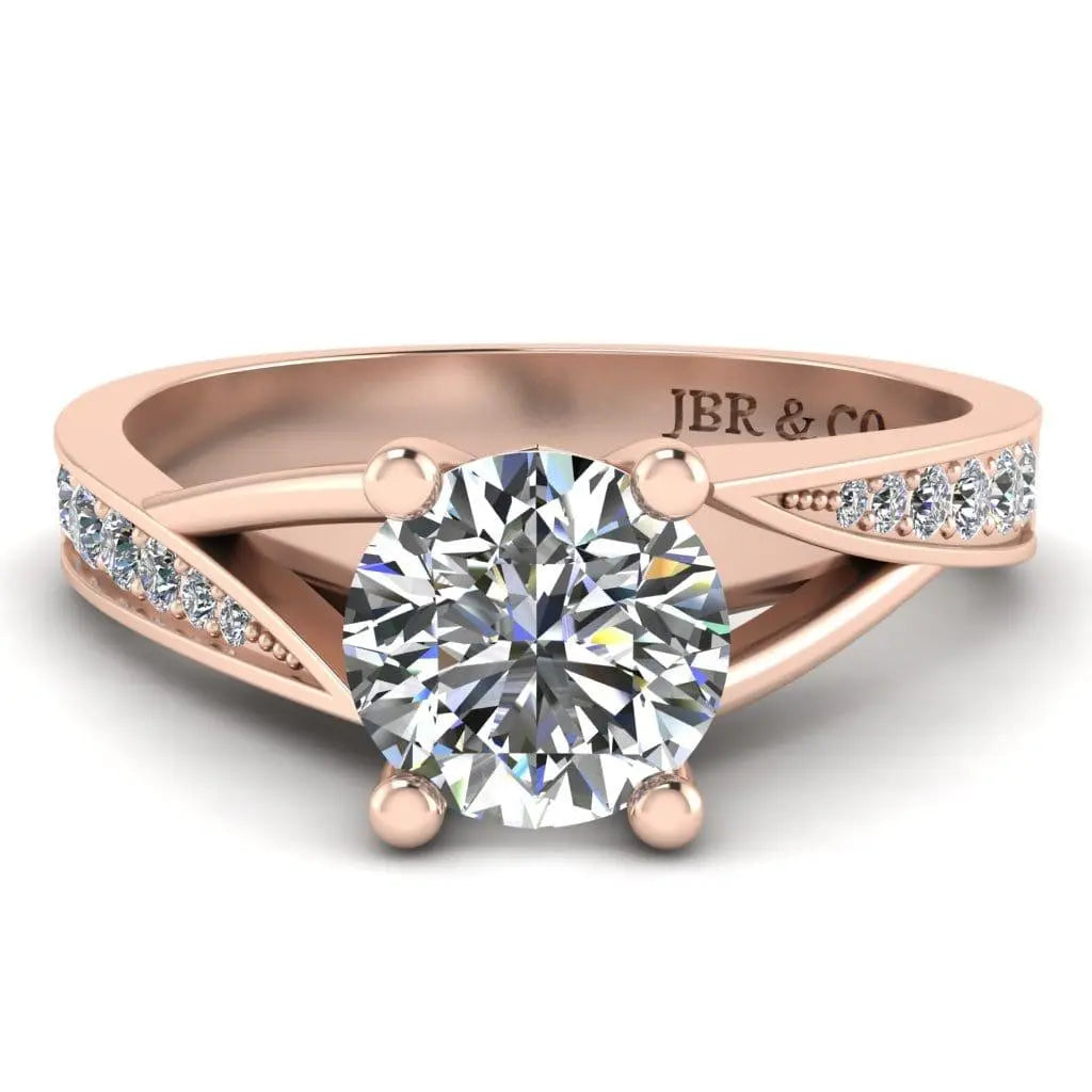 JBR Classic Round Cut Solitaire Sterling Silver Engagement Ring - JBR Jeweler