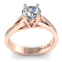 JBR Classic Round Cut Solitaire Sterling Silver Engagement Ring - JBR Jeweler