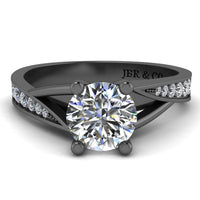 JBR Classic Round Cut Solitaire Sterling Silver Engagement Ring - JBR Jeweler