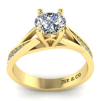 JBR Classic Round Cut Solitaire Sterling Silver Engagement Ring - JBR Jeweler