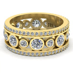 JBR Classic Round Cut Sterling Silver Women's Eternity Band - JBR Jeweler