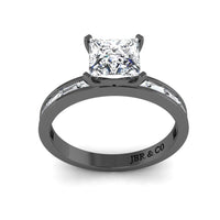 JBR Classic Solitaire Princess Cut Sterling Silver Promise Ring - JBR Jeweler