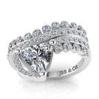 JBR Classic Three Row sterling Silver Wedding Band - JBR Jeweler