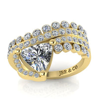 JBR Classic Three Row sterling Silver Wedding Band - JBR Jeweler
