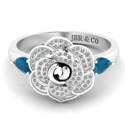 JBR Collectors Cinderella Style Sterling Silver Promise Ring - JBR Jeweler