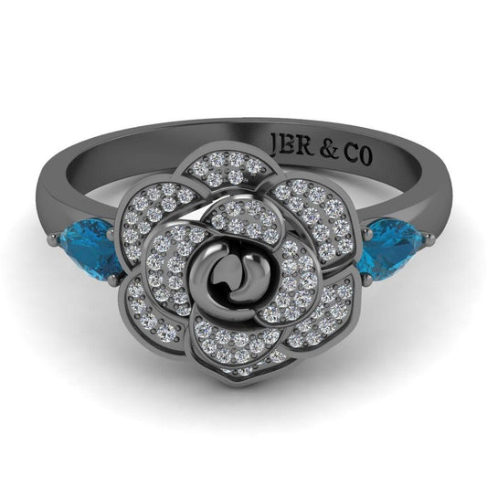 JBR Collectors Cinderella Style Sterling Silver Promise Ring - JBR Jeweler