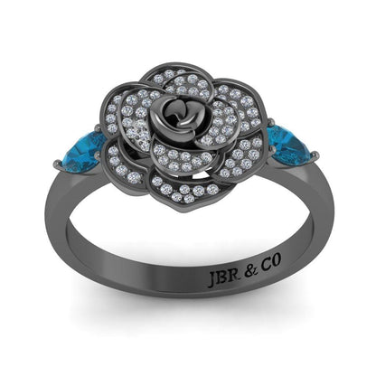 JBR Collectors Cinderella Style Sterling Silver Promise Ring - JBR Jeweler