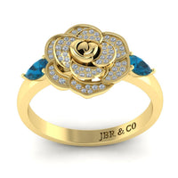 JBR Collectors Cinderella Style Sterling Silver Promise Ring - JBR Jeweler