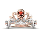 JBR Cute Baby Princess Two Tone Sterling Silver Ring - JBR Jeweler