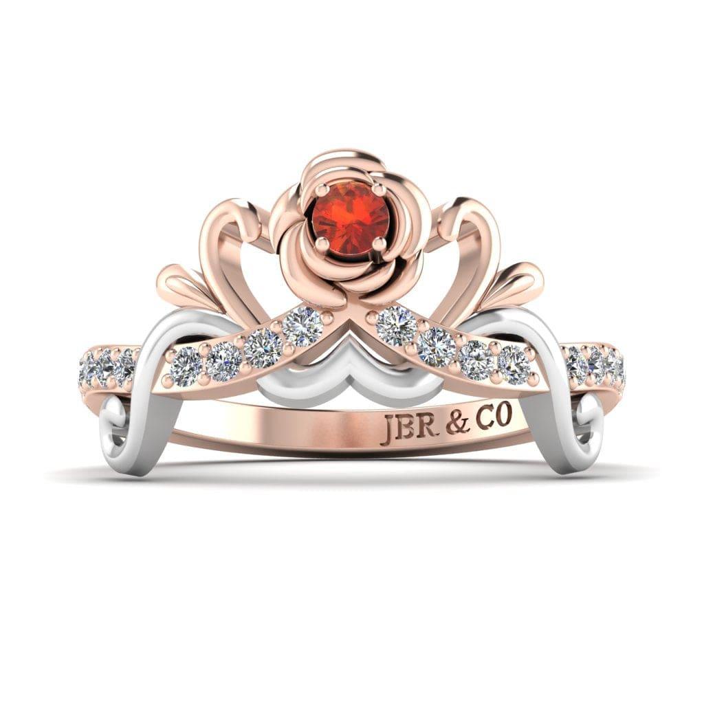 JBR Cute Baby Princess Two Tone Sterling Silver Ring - JBR Jeweler