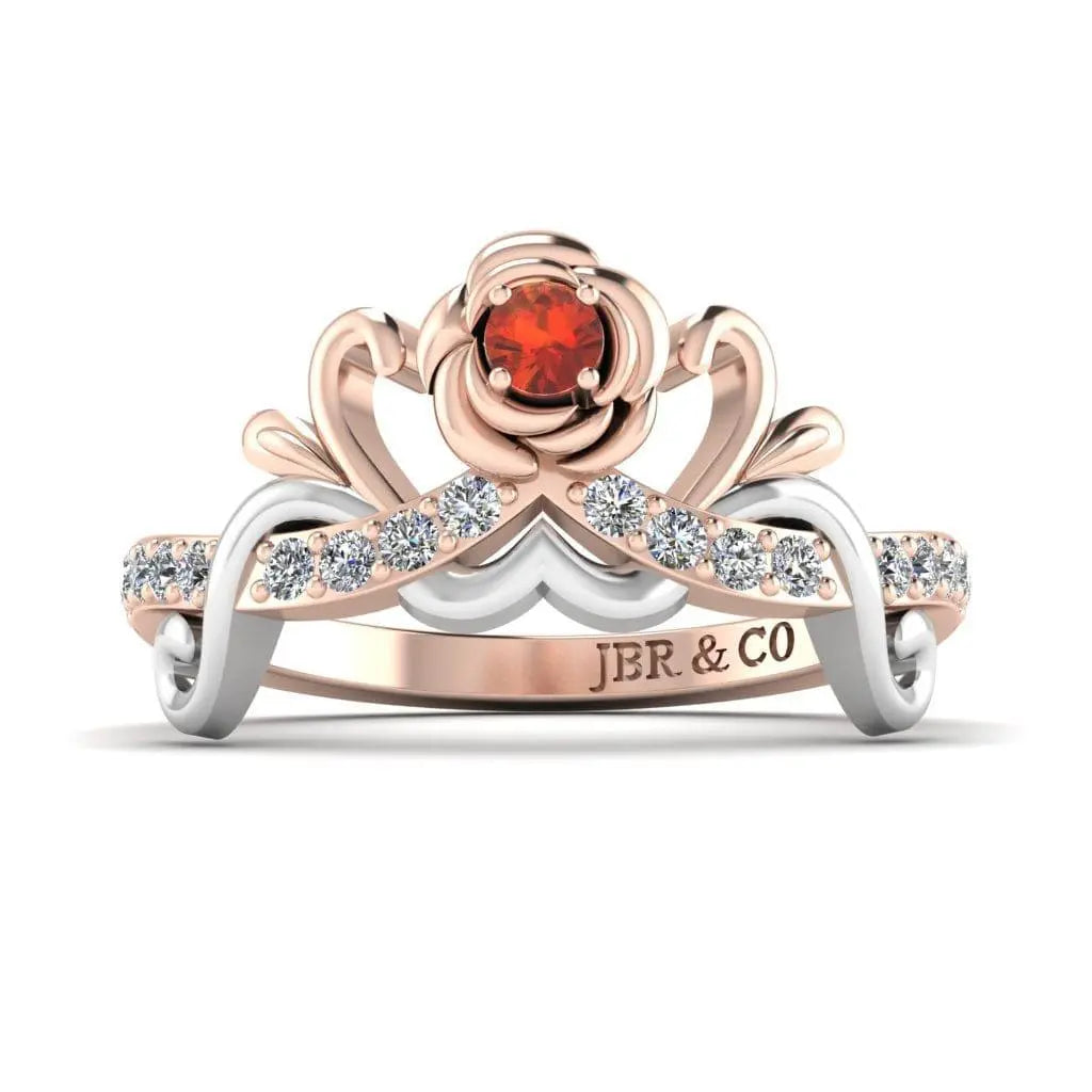 JBR Cute Baby Princess Two Tone Sterling Silver Ring - JBR Jeweler