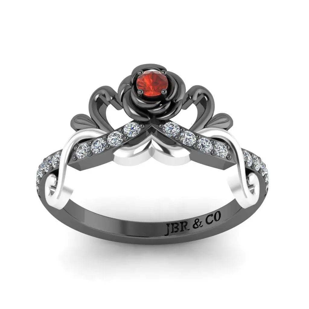 JBR Cute Baby Princess Two Tone Sterling Silver Ring - JBR Jeweler