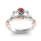 JBR Cute Baby Princess Two Tone Sterling Silver Ring - JBR Jeweler