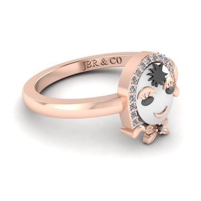 JBR Cute Ladylove Sterling Silver Ring - JBR Jeweler