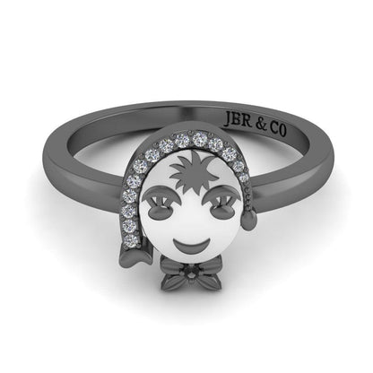 JBR Cute Ladylove Sterling Silver Ring - JBR Jeweler