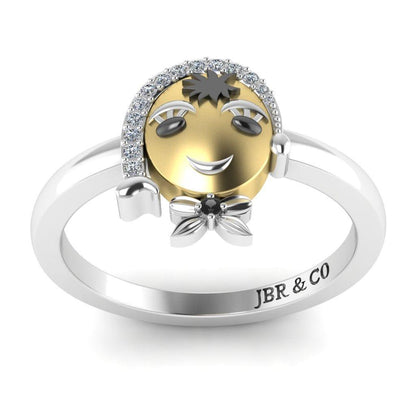 JBR Cute Ladylove Sterling Silver Ring - JBR Jeweler