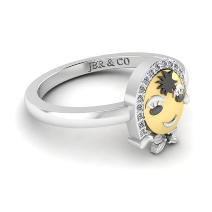 JBR Cute Ladylove Sterling Silver Ring - JBR Jeweler