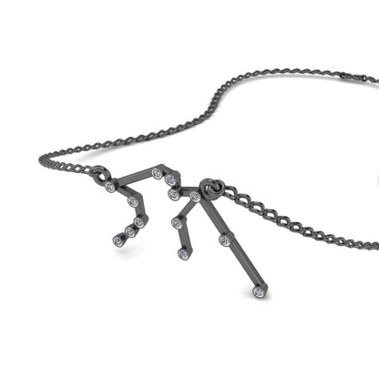 JBR Dainty Aquarius Zodiac Sign Sterling Silver Necklace - JBR Jeweler