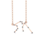 JBR Dainty Aquarius Zodiac Sign Sterling Silver Necklace - JBR Jeweler