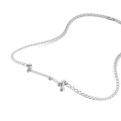 JBR Dainty Aries Zodiac Sign Sterling Silver Necklace - JBR Jeweler