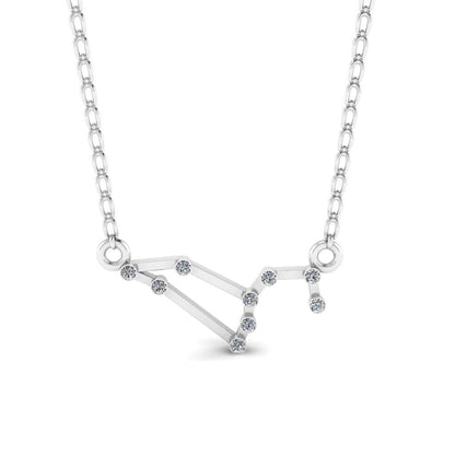 JBR Dainty Leo Zodiac Sign Sterling Silver Necklace - JBR Jeweler