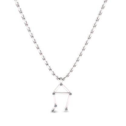 JBR Dainty Libra Zodiac Sign Sterling Silver Necklace - JBR Jeweler