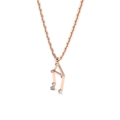 JBR Dainty Libra Zodiac Sign Sterling Silver Necklace - JBR Jeweler