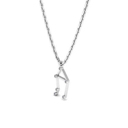 JBR Dainty Libra Zodiac Sign Sterling Silver Necklace - JBR Jeweler