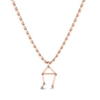 JBR Dainty Libra Zodiac Sign Sterling Silver Necklace - JBR Jeweler