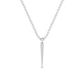 JBR Dainty Pave Diamond Drop Pendant In Sterling Silver - JBR Jeweler