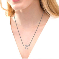 JBR Dainty Sagittarius Zodiac Sign Sterling Silver Necklace - JBR Jeweler