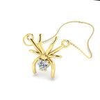 JBR Dainty Scorpio Heart Cut Diamonds Sterling Silver Necklace - JBR Jeweler