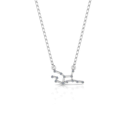 JBR Dainty Virgos Zodiac Sign Sterling Silver Necklace - JBR Jeweler